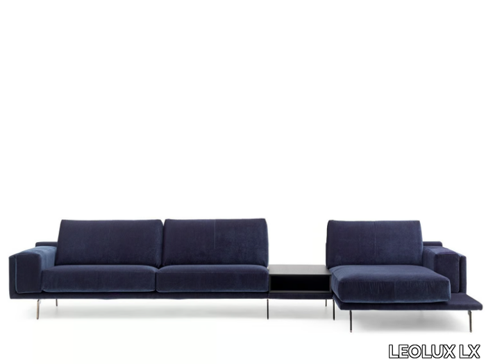 LX679 - Modular fabric sofa with chaise longue _ LEOLUX LX