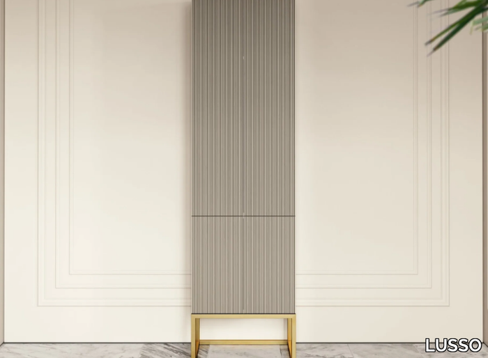 COUTURE - Floorstanding wooden bathroom cabinet with doors _ LUSSO