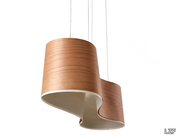 NEW WAVE - Handmade wood veneer pendant lamp _ LZF