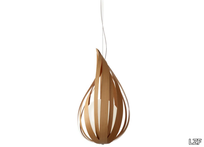 RAINDROP - Handmade wood veneer pendant lamp _ LZF