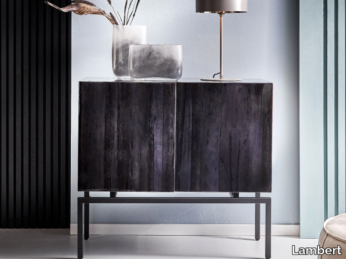 BARNEY - Wooden highboard with doors _ Lambert