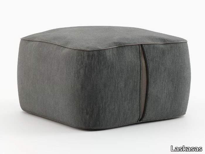 FRASER - Square fabric pouf _ Laskasas