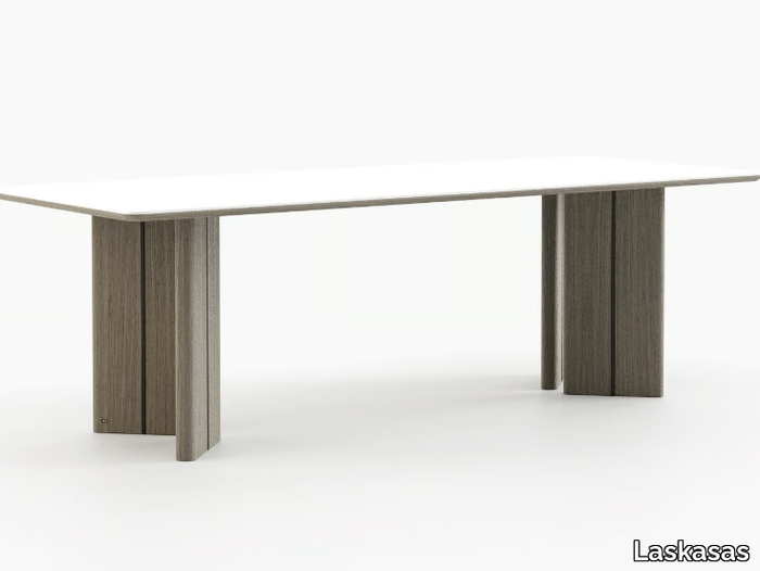 PONZA - Rectangular wooden dining table _ Laskasas