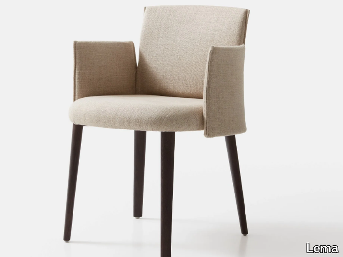 AYRA - Fabric chair with armrests _ Lema