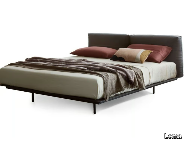 MYNIGHT - Double bed with upholstered headboard _ Lema