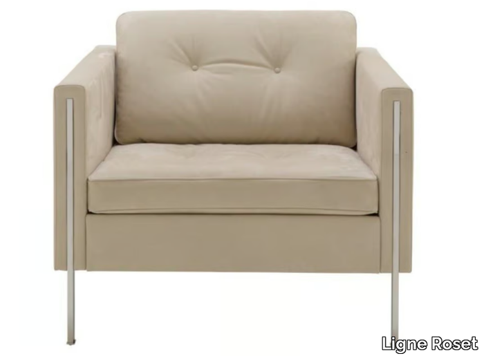 ANDY - Fabric armchair with armrests _ Ligne Roset