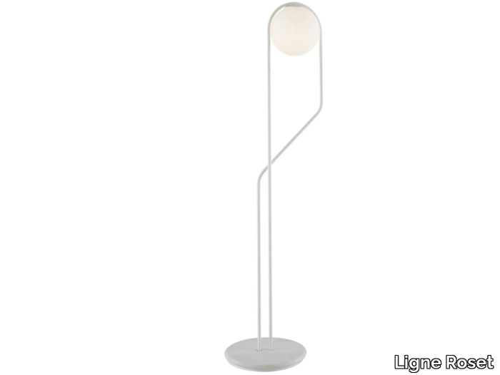 ASTRÉE - Metal floor lamp with marble base _ Ligne Roset