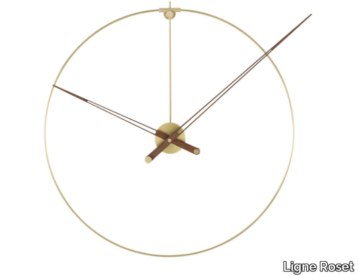 PIK - Wall-mounted brass clock _ Ligne Roset