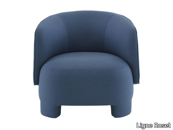 TARU - Fabric easy chair with armrests _ Ligne Roset