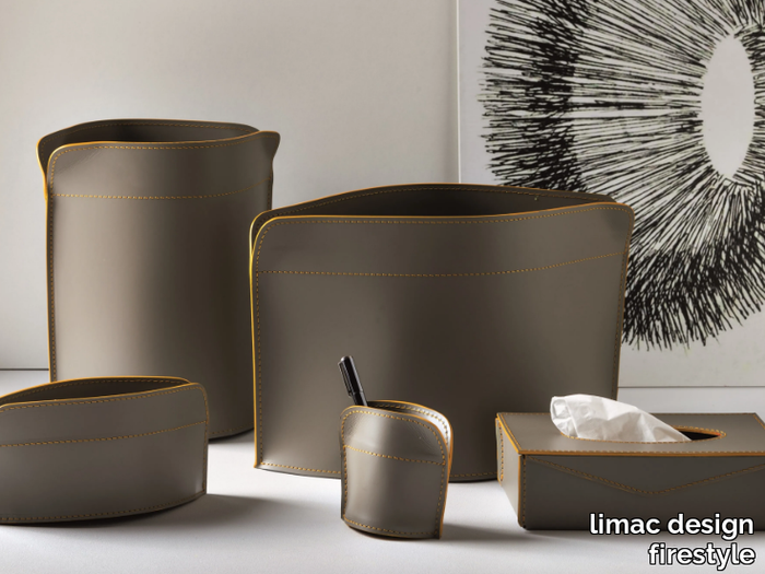 GIACOMO - Leather desk set _ limac design firestyle