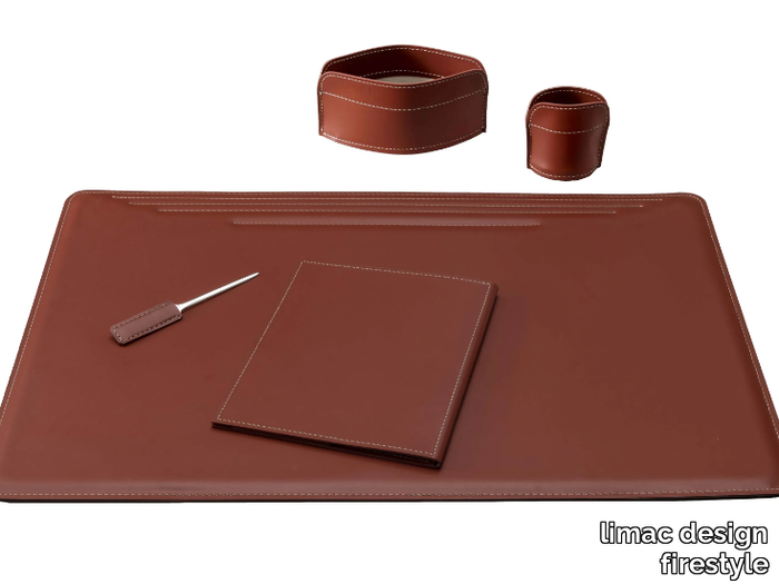 EBE 5 PZ - Bonded leather desk set _ limac design firestyle