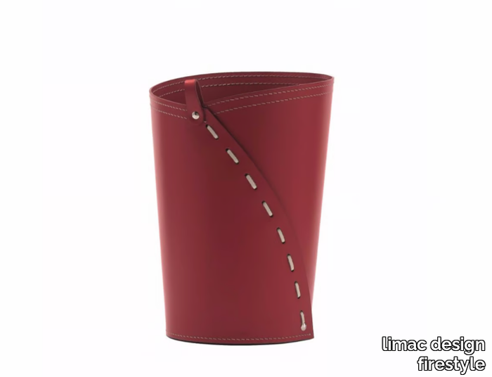 SERVUS - Bonded leather waste paper bin _ limac design firestyle