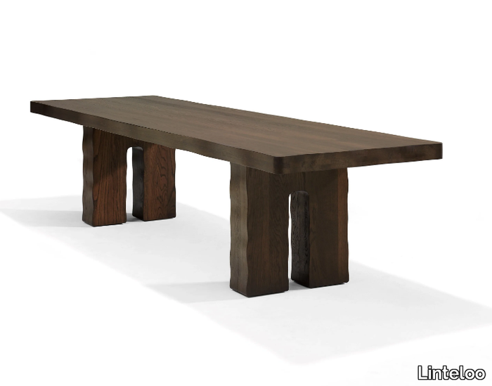 IWA - Rectangular wooden dining table _ Linteloo