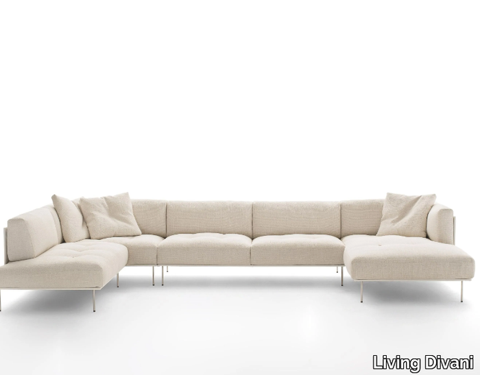 ROD SYSTEM - Sectional fabric sofa _ Living Divani