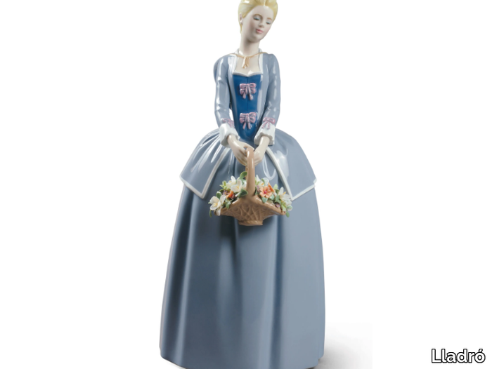 GARDEN BLOSSOMS WOMAN - Porcelain decorative object _ Lladró