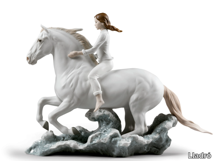 HORSE & WOMAN - Porcelain decorative object _ Lladró