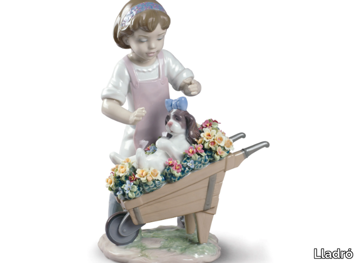 LET'S GO FOR A RIDE GIRL - Porcelain decorative object _ Lladró