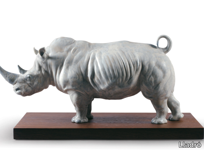 WHITE RHINO - Porcelain decorative object _ Lladró