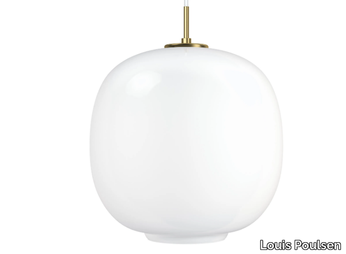 VL45 RADIOHUS - Opal glass pendant lamp _ Louis Poulsen