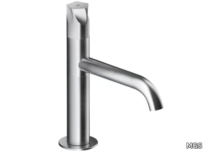 PE289 - Countertop single handle stainless steel washbasin mixer _ MGS