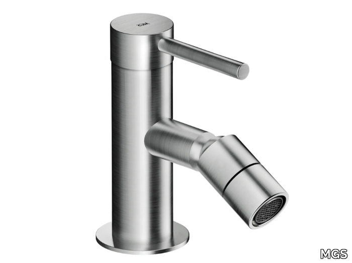 MB304 - Countertop stainless steel bidet mixer with swivel spout _ MGS