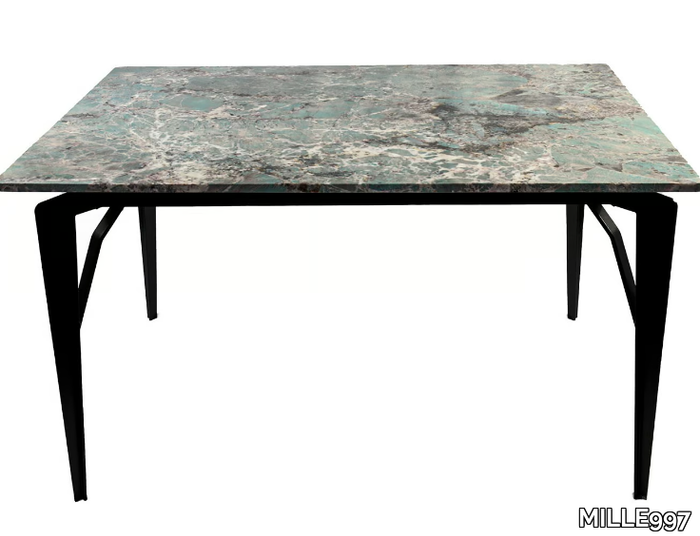 APOLLO - Rectangular amazzonite table _ MILLE997