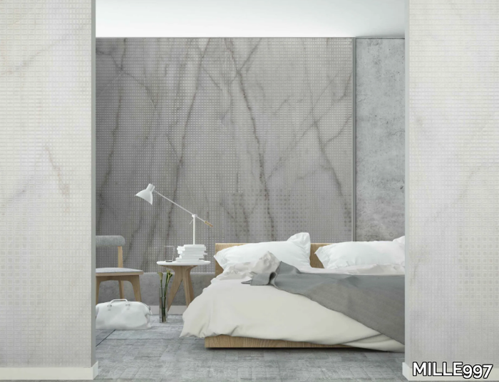 CUBO - Sound absorbing marble effect wallpaper _ MILLE997