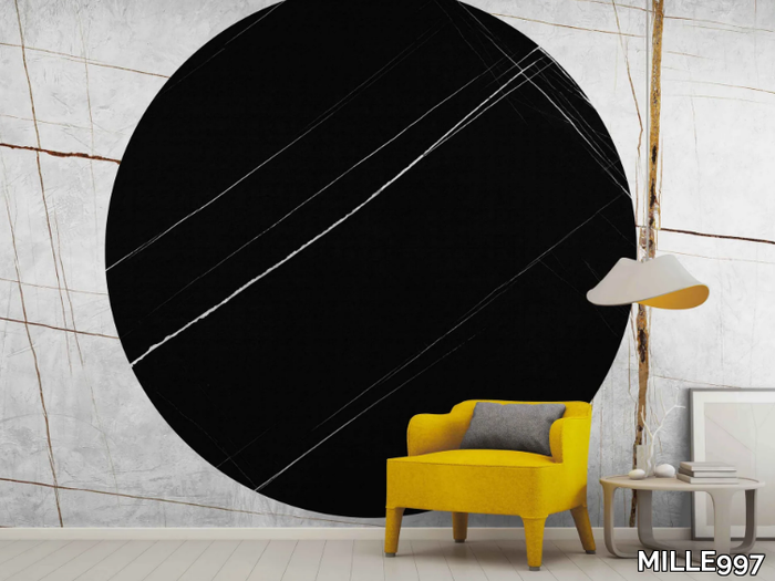 ECLIPSE - Sound absorbing washable marble effect wallpaper _ MILLE997