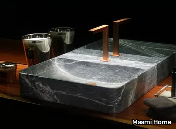 CATA - Countertop Gris Douro marble washbasin _ Maami Home