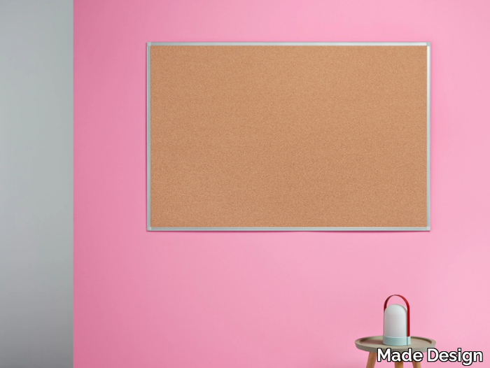 Basic pinboard - Wall-mounted cork office whiteboard _ Made Design