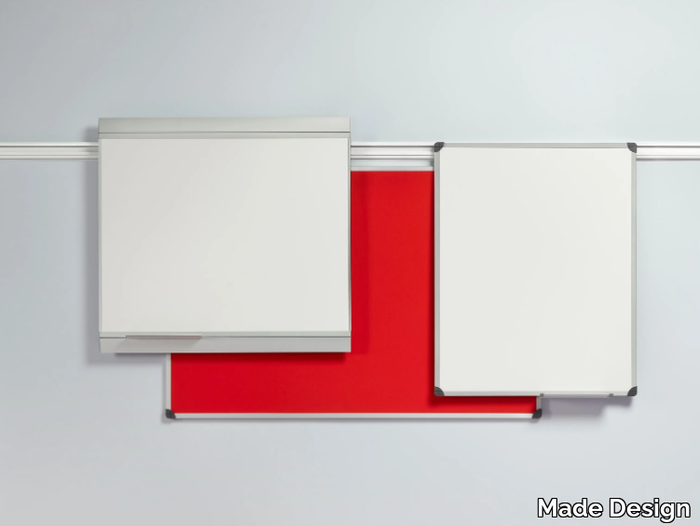 RAIL PLAN - Sliding aluminium office whiteboard _ Made Design