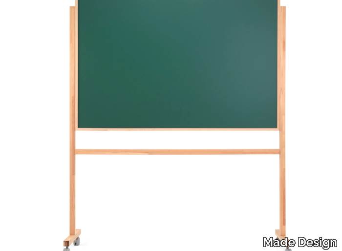 SLIM - Magnetic office whiteboard with castors _ Made Design