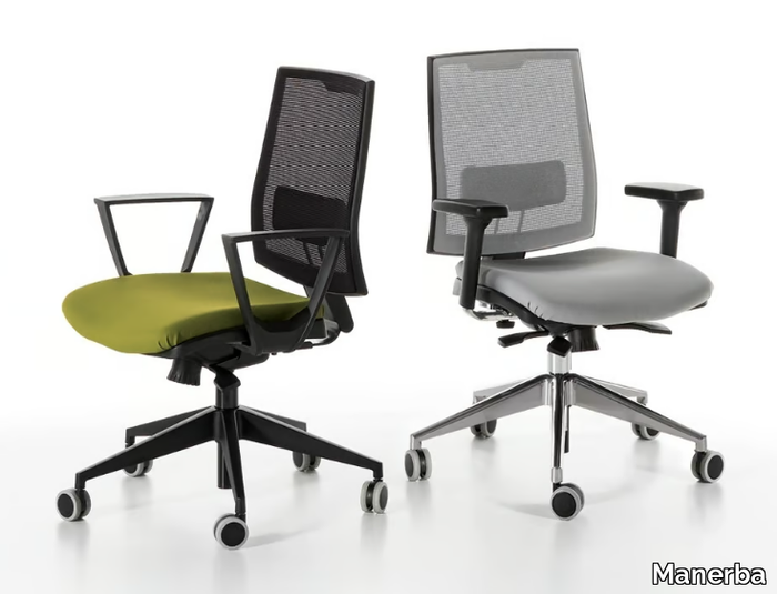 ENERGY - Swivel height-adjustable office chair with castors _ Manerba