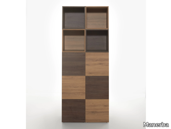 OPEN - Tall wooden office shelving _ Manerba