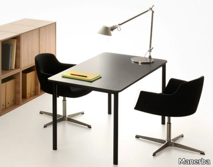 EASY - Rectangular wooden office desk _ Manerba