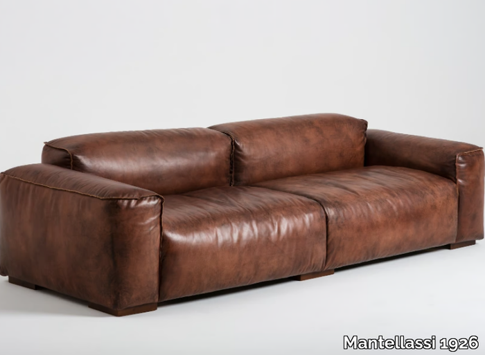 LAZY - 3 seater leather sofa _ Mantellassi 1926