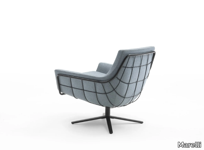 JOY - Swivel armchair with armrests _ Marelli