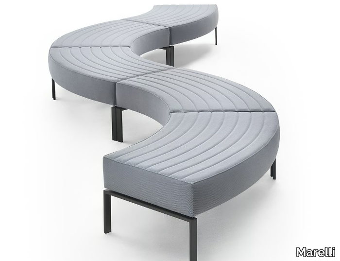 STRIPES BENCH - Upholstered polyurethane bench _ Marelli