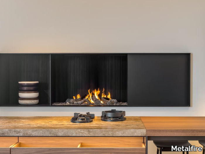 URBAN MF 1050-75 G 2S L/R - Gas corner bespoke fireplace _ Metalfire