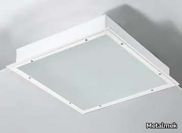 600 IP65 6038 TS - Recessed steel ceiling lamp _ Metalmek