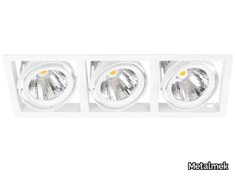 FIRST TRIO - Recessed LED multiple aluminium spotlight _ Metalmek