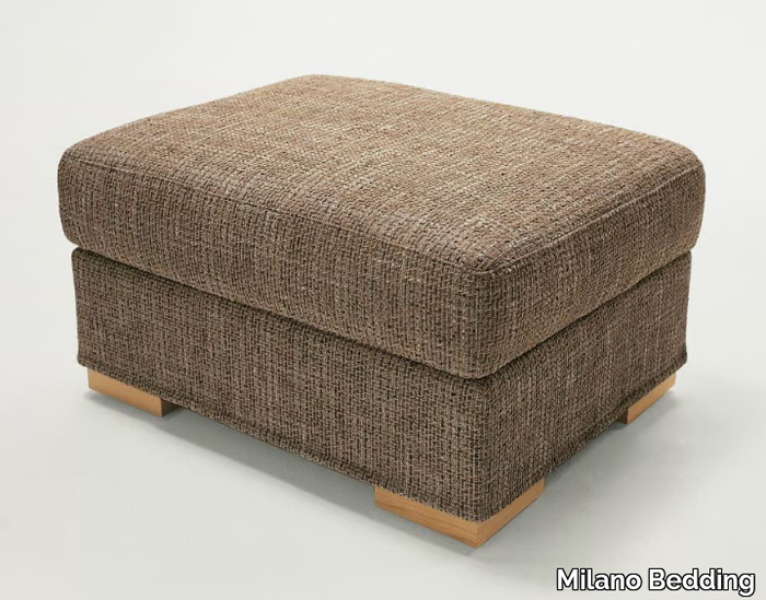 DUKE - Upholstered fabric pouf _ Milano Bedding