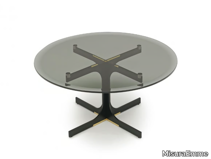 JANUS - Round glass coffee table _ MisuraEmme