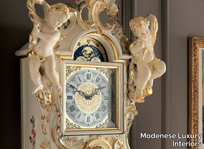 11603 - Pendulum solid wood clock _ Modenese Luxury Interiors