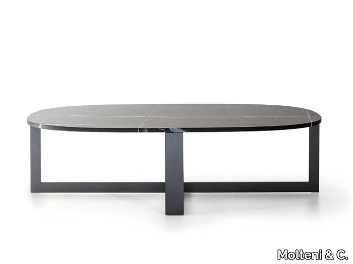 DOMINO NEXT - Oval coffee table _ Molteni & C.
