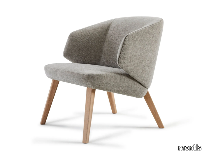 BACK ME UP LOUNGE - Armchair with armrests _ Montis