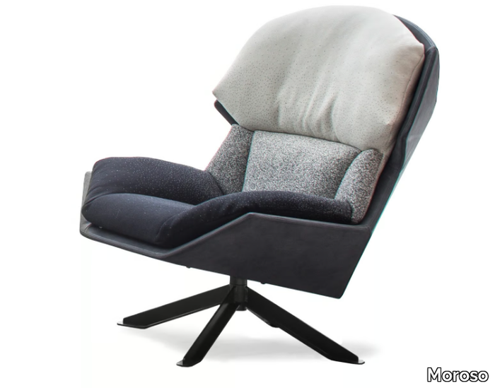 CLARISSA - Swivel fabric armchair _ Moroso