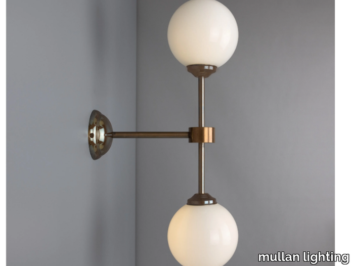 YAOUNDE DOUBLE - Handmade brass wall lamp _ mullan lighting