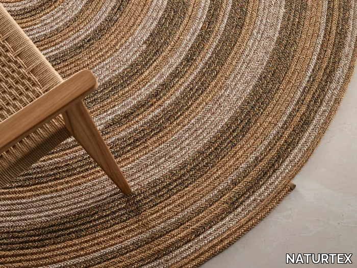 SISAL ROPE CURVE - Round sisal rug _ NATURTEX