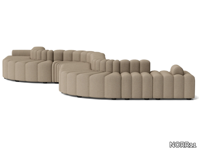 STUDIO OUTDOOR 8 - Curved modular Sunbrella® garden sofa _ NORR11